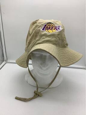 Los Angeles LA Lakers Tan Bucket Sun Vintage Boonie Hat Cap NBA Basketball